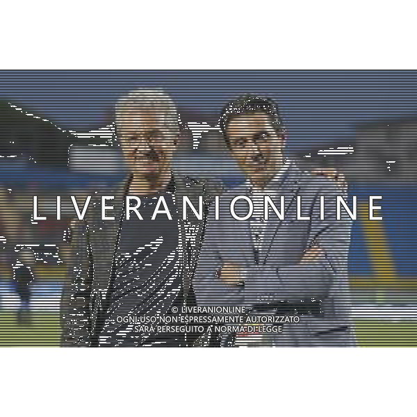 Pisa - Benevento Serie BKT 23/08/2019 nella foto: presidente Giuseppe Corrado e il vicepresidente Mirko Corrado and Mirko Paletti during Italian Serie BKT soccer match between Pisa and Benevento at Arena Garibaldi-Romeo Anconetani Stadium in pisa on August 23 2019 photo credit by Claudio Zamagni/Aldo Liverani Photo Agency