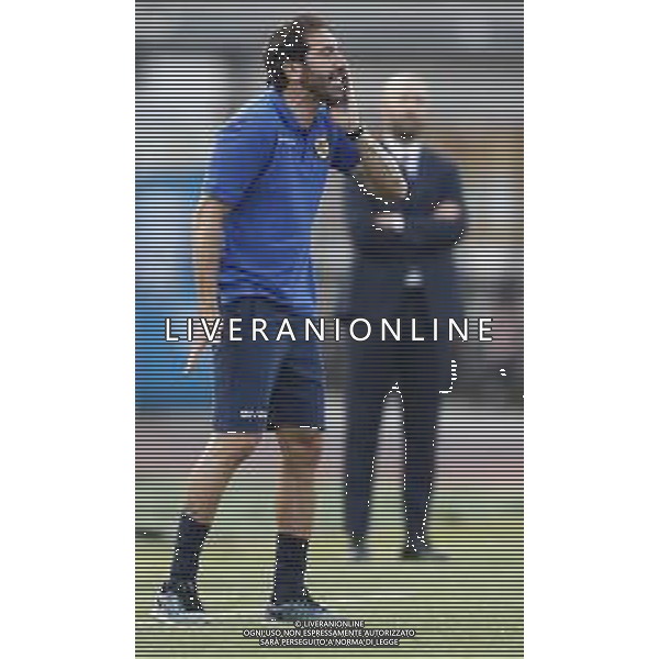 Empoli - Juve Stabia Serie BKT 25/08/2019 nella foto: Mister Fabio Caserta(Juve Stabia) ©Claudio Zamagni/Agenzia Aldo Liverani Mister Fabio Caserta(Juve Stabia) during Italian Serie BKT soccer match between Empoli and Juve Stabia at Carlo Castellani Stadium in Empoli on August 25 2019 photo credit by Claudio Zamagni/Aldo Liverani Photo Agency