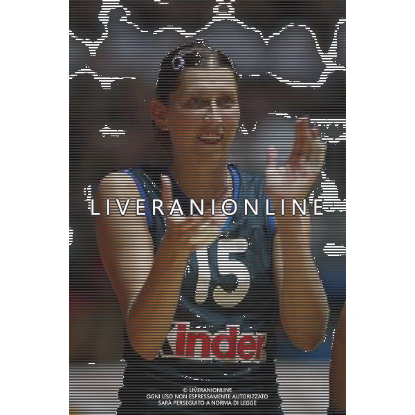NAZIONALE ITALIANA VOLLEY FEMMINILE LUGLIO 2003 nella foto Borrelli Valentina* foto fabrizio terruso/Agenzia Aldo Liverani