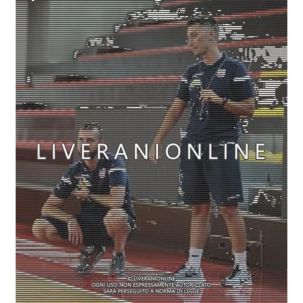 IMOLA 28 08 2019 ANDREA COSTA BASKET SERIE A2 ALLENAMENTO NELLA FOTO EMMANUELE DI PAOLANTONIO E LORENZO DAL MONTE FOTO GIANNI SANNA-AG ALDO LIVERANI SAS