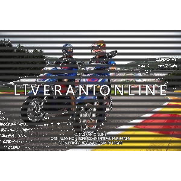 Pierre Gasly (FRA) Scuderia Toro Rosso rides the circuit on a Scooter. 29.08.2019. Formula 1 World Championship, Rd 13, Belgian Grand Prix, Spa Francorchamps, Belgium, Preparation Day. AG ALDO LIVERANI SAS-ONLY ITALY