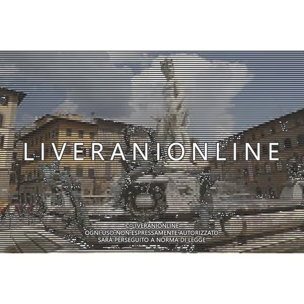 FIRENZE CITTA\' D\'ARTE RINASCIMENTALE 28/08/2019 nella foto: statua del nettuno ©Claudio Zamagni/Agenzia Aldo Liverani fountain of neptune in Florence Renaissance City photo credit by Claudio Zamagni/Aldo Liverani Photo Agency