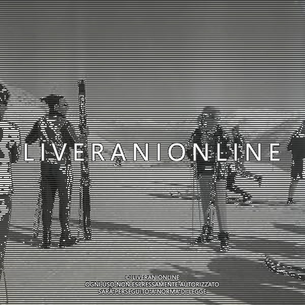 23-02-1963 SANKT MORITZ NELLA FOTO LA PRINCIPESSA PAOLA DI LIEGI SULLA NEVE AG ALDO LIVERANI SAS