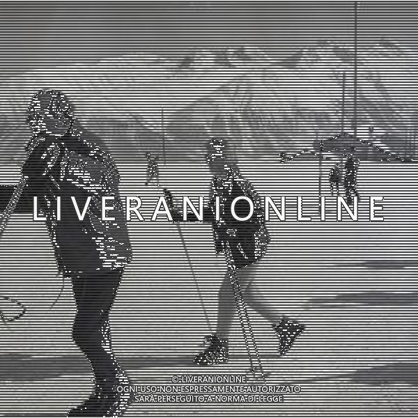 23-02-1963 SANKT MORITZ NELLA FOTO LA PRINCIPESSA PAOLA DI LIEGI SULLA NEVE AG ALDO LIVERANI SAS