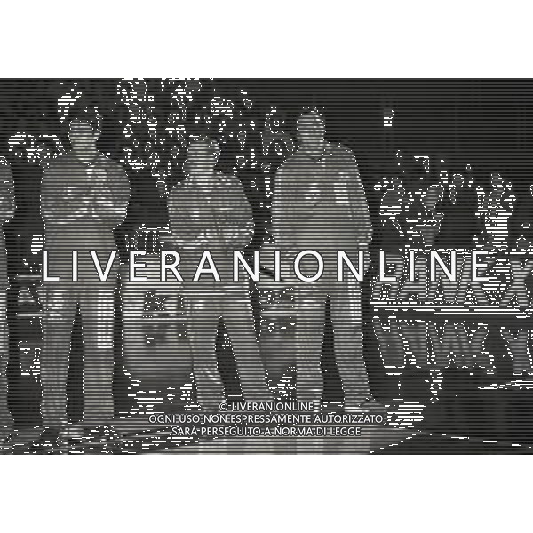 1994-1995 MILANO- ADDIO AL BASKET DI DINO MENEGHIN E MIKE D\'ANTONI NELLA FOTO DINO MENEGHIN E MIKE D\'ANTONI AG ALDO LIVERANI SAS