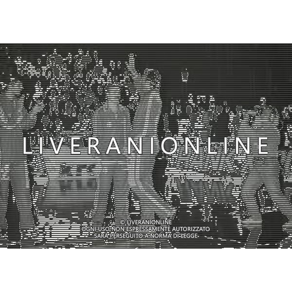 1994-1995 MILANO- ADDIO AL BASKET DI DINO MENEGHIN E MIKE D\'ANTONI NELLA FOTO DINO MEGHIN E MIKE D\'ANTONI AG ALDO LIVERANI SAS