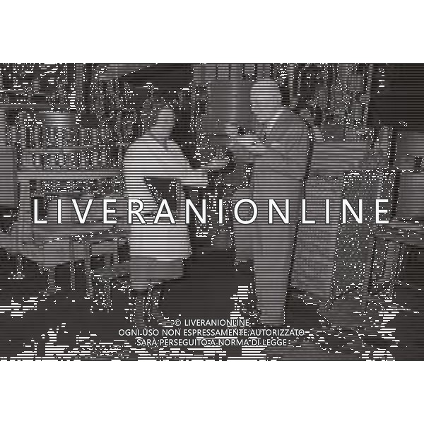 1964 NEW YORK RETROSPETTIVA GIOVANNI BUITONI INDUSTRIALE DELLA PASTA NELLA FOTO GIOVANNI BUITONI NEL SUO STABILIMENTO A NEW YORK AG ALDO LIVERANI SAS
