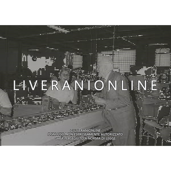1964 NEW YORK RETROSPETTIVA GIOVANNI BUITONI INDUSTRIALE DELLA PASTA NELLA FOTO GIOVANNI BUITONI NEL SUO STABILIMENTO A NEW YORK AG ALDO LIVERANI SAS