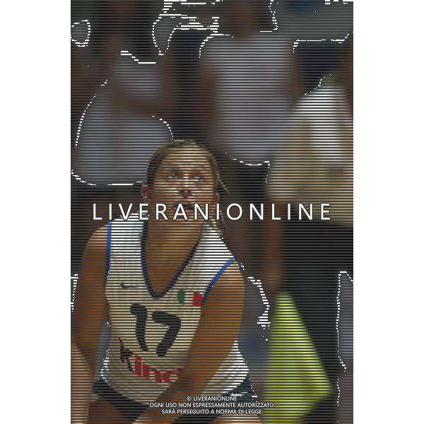 NAZIONALE ITALIANA VOLLEY FEMMINILE LUGLIO 2003 nella foto Cardullo Paola* foto fabrizio terruso/Agenzia Aldo Liverani
