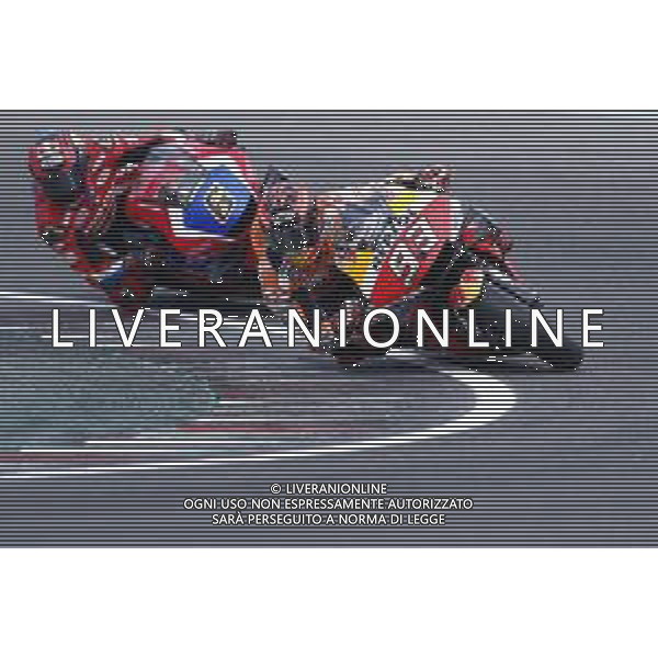 MISANO 29/08/2019 - MOTOGP Test Ufficiali al Misano world Circuit Marco Simoncelli. nella foto: Marc Marquez (HONDA HRC TEAM) Stefan Bradl (TEAM HRC) ©Claudio Zamagni/Agenzia Aldo Liverani Marc Marquez (HONDA HRC TEAM) Stefan Bradl (TEAM HRC)during MotoGP Official Test at Misano World Circuit Marco Simoncelli photo credit by Claudio Zamagni/Aldo Liverani Photo Agency