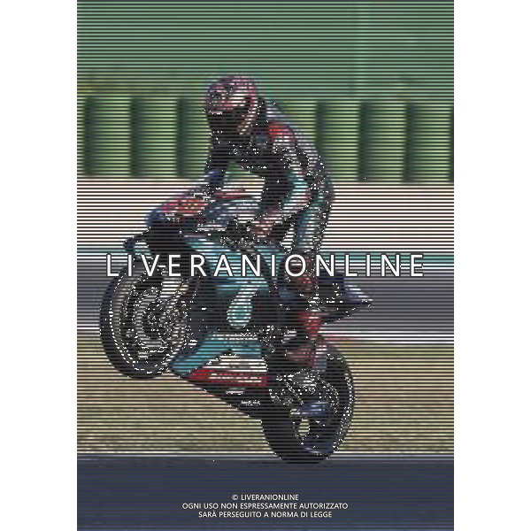 MISANO 30/08/2019 - MOTOGP Test Ufficiali al Misano world Circuit Marco Simoncelli. nella foto: Fabio Qartararo (PETRONAS YAMAHA SRT) ©Claudio Zamagni/Agenzia Aldo Liverani Fabio Qartararo (PETRONAS YAMAHA SRT) during MotoGP Official Test at Misano World Circuit Marco Simoncelli photo credit by Claudio Zamagni/Aldo Liverani Photo Agency