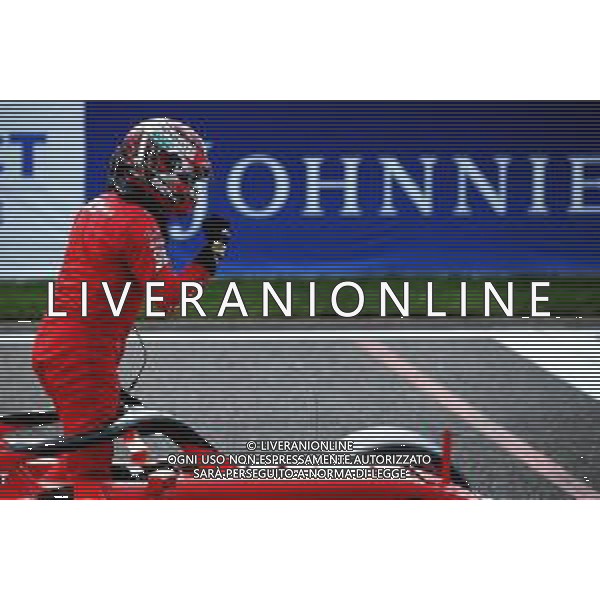 Charles Leclerc (MON) Ferrari SF90 celebrates his pole position in qualifying parc ferme. 31.08.2019. Formula 1 World Championship, Rd 13, Belgian Grand Prix, Spa Francorchamps, Belgium, Qualifying Day. /AGENZIA ALDO LIVERANI SAS - ITALY ONLY EDITORIAL USE ONLY - GP F1 BELGIO PROVE UFFICIALI QUALIFICHE