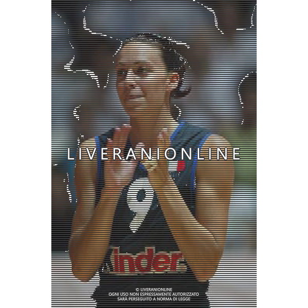 NAZIONALE ITALIANA VOLLEY FEMMINILE LUGLIO 2003 nella foto Centoni Nadia* foto fabrizio terruso/Agenzia Aldo Liverani