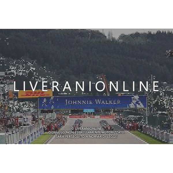 Charles Leclerc (MON) Ferrari SF90 on the formation lap. 01.09.2019. Formula 1 World Championship, Rd 13, Belgian Grand Prix, Spa Francorchamps, Belgium, Race Day. /AGENZIA ALDO LIVERANI SAS - ITALY ONLY EDITORIAL USE ONLY - GP F1 BELGIO GARA SPA 01.09.2019