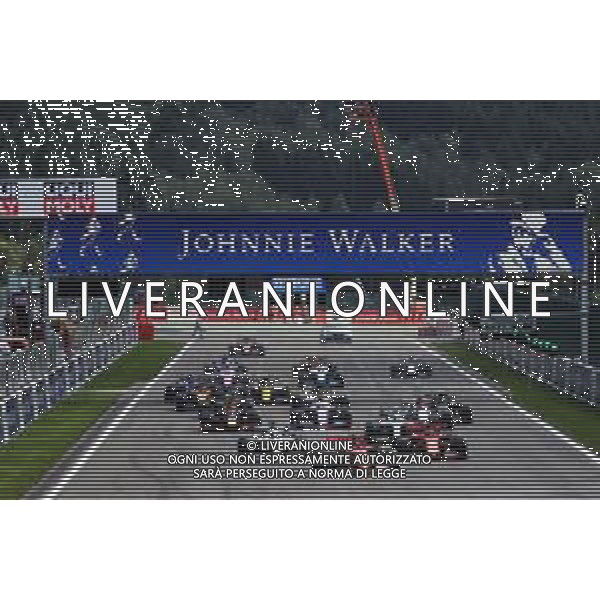 Charles Leclerc (MON) Ferrari SF90 leads at the start of the race. 01.09.2019. Formula 1 World Championship, Rd 13, Belgian Grand Prix, Spa Francorchamps, Belgium, Race Day. /AGENZIA ALDO LIVERANI SAS - ITALY ONLY EDITORIAL USE ONLY - GP F1 BELGIO GARA SPA 01.09.2019