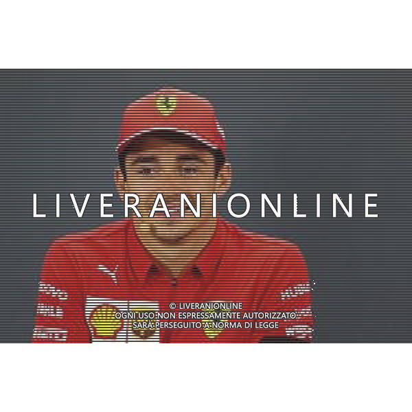 Race winner Charles Leclerc (MON) Ferrari in the post race FIA Press Conference. 01.09.2019. Formula 1 World Championship, Rd 13, Belgian Grand Prix, Spa Francorchamps, Belgium, Race Day. /AGENZIA ALDO LIVERANI SAS - ITALY ONLY EDITORIAL USE ONLY - GP F1 BELGIO GARA SPA 01.09.2019