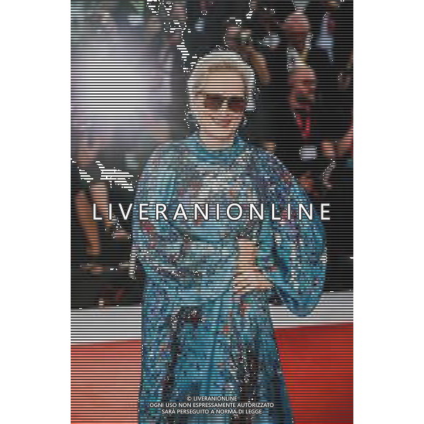 Meryl Streep walks the red carpet ahead of the "The Laundromat" screening during the 76th Venice Film Festival at Sala Grande on September 01, 2019 in Venice, Italy. 76ma Mostra Internazionale d’Arte Cinematografica di Venezia - ©Alessio Marini /AGENZIA ALDO LIVERANI SAS