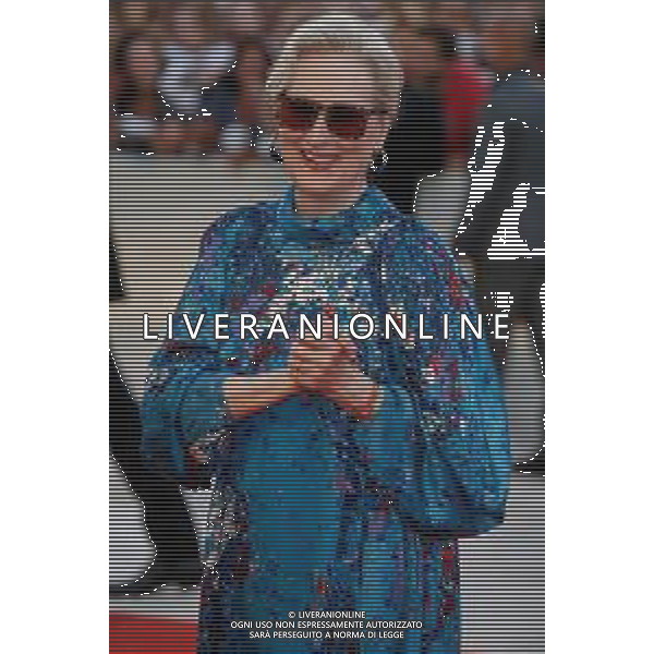 Meryl Streep walks the red carpet ahead of the "The Laundromat" screening during the 76th Venice Film Festival at Sala Grande on September 01, 2019 in Venice, Italy. 76ma Mostra Internazionale d’Arte Cinematografica di Venezia - ©Alessio Marini /AGENZIA ALDO LIVERANI SAS