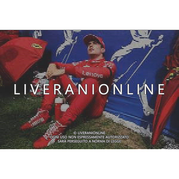 Charles Leclerc (MON) Ferrari on the grid. 01.09.2019. Formula 1 World Championship, Rd 13, Belgian Grand Prix, Spa Francorchamps, Belgium, Race Day. AG ALDO LIVERANI SAS-ONLY ITALY