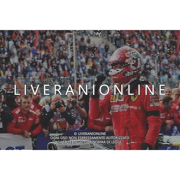 Race winner Charles Leclerc (MON) Ferrari celebrates in parc ferme. 01.09.2019. Formula 1 World Championship, Rd 13, Belgian Grand Prix, Spa Francorchamps, Belgium, Race Day. AG ALDO LIVERANI SAS-ONLY ITALY
