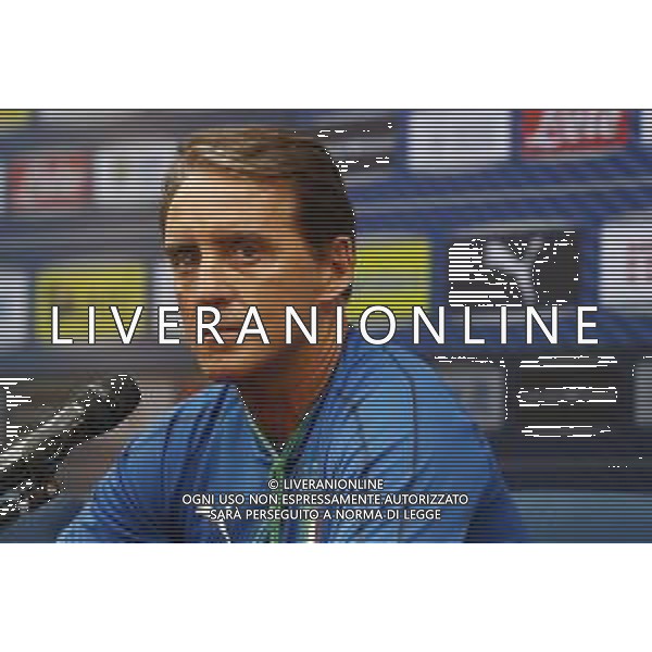 BOLOGNA 02/09/2019 Raduno e Allenamento della Nazionale di Calcio prima delle partite di qualificazione per gli europei 2020 contro Armenia e Finlandia - nella foto: Mister Roberto Mancini ©Claudio Zamagni/Agenzia Aldo Liverani s.a.s. Mister Roberto Mancini during the training before matches of European Qualifiers Euro 2020 between Italy Armenya - Italy and Finland - Italy photo credit by Claudio Zamagni/Agenzia Aldo Liverani s.a.s.