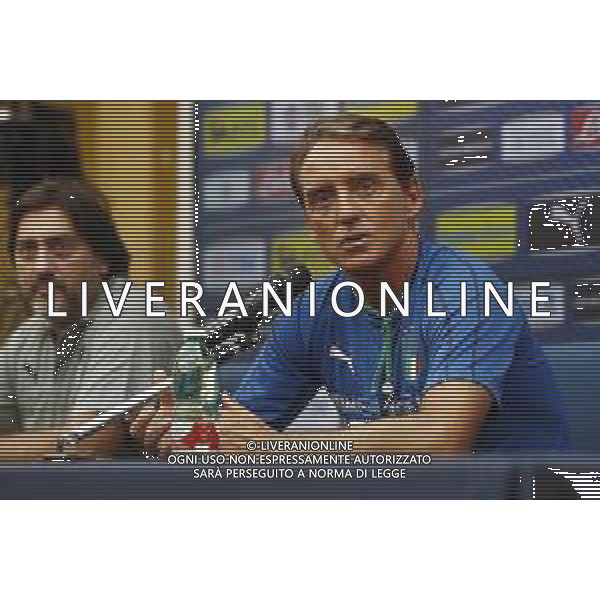 BOLOGNA 02/09/2019 Raduno e Allenamento della Nazionale di Calcio prima delle partite di qualificazione per gli europei 2020 contro Armenia e Finlandia - nella foto: Mister Roberto Mancini ©Claudio Zamagni/Agenzia Aldo Liverani s.a.s. Mister Roberto Mancini during the training before matches of European Qualifiers Euro 2020 between Italy Armenya - Italy and Finland - Italy photo credit by Claudio Zamagni/Agenzia Aldo Liverani s.a.s.