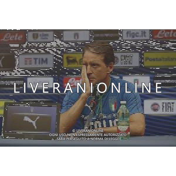 BOLOGNA 02/09/2019 Raduno e Allenamento della Nazionale di Calcio prima delle partite di qualificazione per gli europei 2020 contro Armenia e Finlandia - nella foto: Mister Roberto Mancini ©Claudio Zamagni/Agenzia Aldo Liverani s.a.s. Mister Roberto Mancini during the training before matches of European Qualifiers Euro 2020 between Italy Armenya - Italy and Finland - Italy photo credit by Claudio Zamagni/Agenzia Aldo Liverani s.a.s.