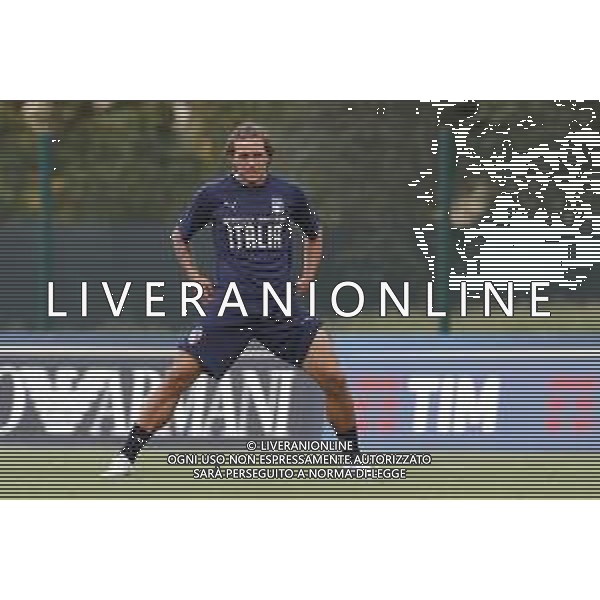 BOLOGNA 02/09/2019 Raduno e Allenamento della Nazionale Italiana di Calcio prima delle partite di qualificazione per gli europei 2020 contro Armenia e Finlandia - nella foto: luca pellegrini ©Claudio Zamagni/Agenzia Aldo Liverani s.a.s. luca pellegrini during the training before matches of European Qualifiers Euro 2020 between Italy Armenya - Italy and Finland - Italy photo credit by Claudio Zamagni/Agenzia Aldo Liverani s.a.s. / AGENZIA ALDO LIVERANI SAS