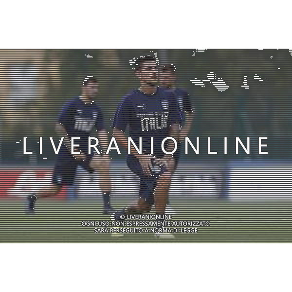 BOLOGNA 02/09/2019 Raduno e Allenamento della Nazionale di Calcio prima delle partite di qualificazione per gli europei 2020 contro Armenia e Finlandia - nella foto: Pellegrini Lorenzo (a.s.roma) ©Claudio Zamagni/Agenzia Aldo Liverani s.a.s. Pellegrini Lorenzo (a.s.roma) during the training before matches of European Qualifiers Euro 2020 between Italy Armenya - Italy and Finland - Italy photo credit by Claudio Zamagni/Agenzia Aldo Liverani s.a.s.