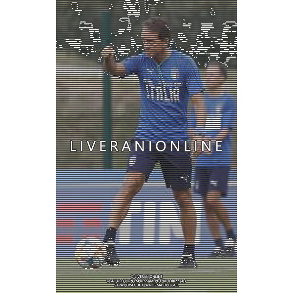 BOLOGNA 02/09/2019 Raduno e Allenamento della Nazionale di Calcio prima delle partite di qualificazione per gli europei 2020 contro Armenia e Finlandia - nella foto: mister Roberto Mancini ©Claudio Zamagni/Agenzia Aldo Liverani s.a.s. mister Roberto Mancini during the training before matches of European Qualifiers Euro 2020 between Italy Armenya - Italy and Finland - Italy photo credit by Claudio Zamagni/Agenzia Aldo Liverani s.a.s.