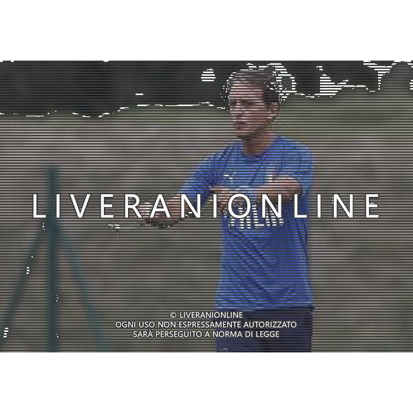 BOLOGNA 02/09/2019 Raduno e Allenamento della Nazionale di Calcio prima delle partite di qualificazione per gli europei 2020 contro Armenia e Finlandia - nella foto: Mister Roberto Mancini ©Claudio Zamagni/Agenzia Aldo Liverani s.a.s. Mister Roberto Mancini during the training before matches of European Qualifiers Euro 2020 between Italy Armenya - Italy and Finland - Italy photo credit by Claudio Zamagni/Agenzia Aldo Liverani s.a.s.