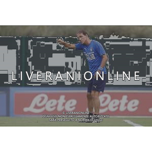 BOLOGNA 02/09/2019 Raduno e Allenamento della Nazionale di Calcio prima delle partite di qualificazione per gli europei 2020 contro Armenia e Finlandia - nella foto: Mister Roberto Mancini ©Claudio Zamagni/Agenzia Aldo Liverani s.a.s. Mister Roberto Mancini during the training before matches of European Qualifiers Euro 2020 between Italy Armenya - Italy and Finland - Italy photo credit by Claudio Zamagni/Agenzia Aldo Liverani s.a.s.