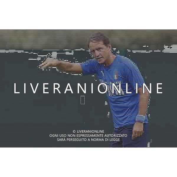 BOLOGNA 02/09/2019 Raduno e Allenamento della Nazionale di Calcio prima delle partite di qualificazione per gli europei 2020 contro Armenia e Finlandia - nella foto: Mister Roberto Mancini ©Claudio Zamagni/Agenzia Aldo Liverani s.a.s. Mister Roberto Mancini during the training before matches of European Qualifiers Euro 2020 between Italy Armenya - Italy and Finland - Italy photo credit by Claudio Zamagni/Agenzia Aldo Liverani s.a.s.