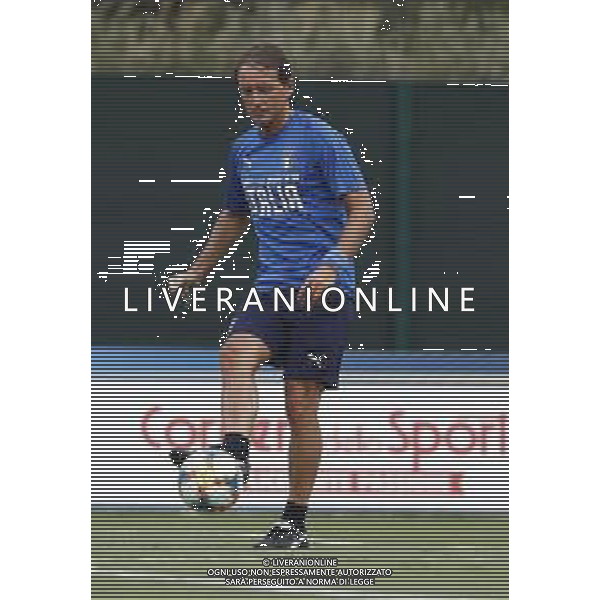 BOLOGNA 02/09/2019 Raduno e Allenamento della Nazionale di Calcio prima delle partite di qualificazione per gli europei 2020 contro Armenia e Finlandia - nella foto: Mister Roberto Mancini ©Claudio Zamagni/Agenzia Aldo Liverani s.a.s. Mister Roberto Mancini during the training before matches of European Qualifiers Euro 2020 between Italy Armenya - Italy and Finland - Italy photo credit by Claudio Zamagni/Agenzia Aldo Liverani s.a.s.