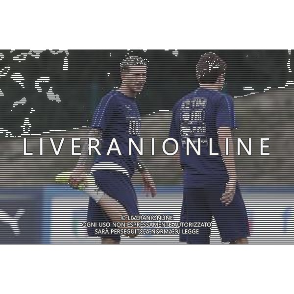 BOLOGNA 02/09/2019 Raduno e Allenamento della Nazionale di Calcio prima delle partite di qualificazione per gli europei 2020 contro Armenia e Finlandia - nella foto: Federico Bernardeschi (juventus) ©Claudio Zamagni/Agenzia Aldo Liverani s.a.s. Federico Chiesa (fiorentina) during the training before matches of European Qualifiers Euro 2020 between Italy Armenya - Italy and Finland - Italy photo credit by Claudio Zamagni/Agenzia Aldo Liverani s.a.s.
