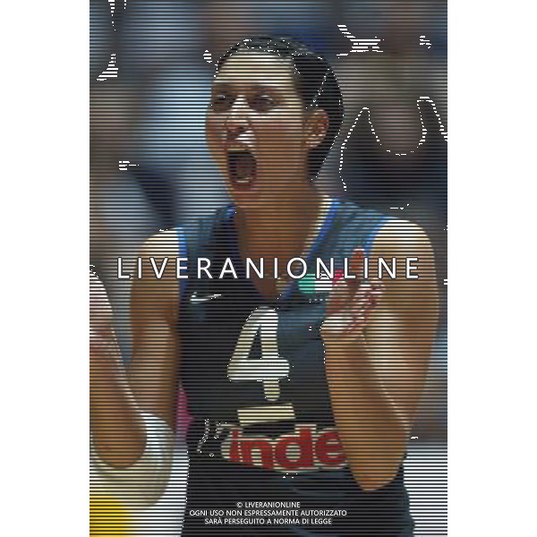 NAZIONALE ITALIANA VOLLEY FEMMINILE LUGLIO 2003 nella foto Leggeri Manuela* foto fabrizio terruso/Agenzia Aldo Liverani