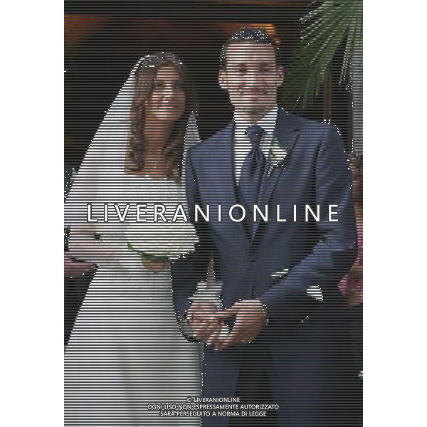 Carate Urio (Como) 18/06/2005 Matrimonio Gianluca Zambrotta con Valentina nella foto: Zambrotta Gianluca con Valentina foto: Andry / Ag. Aldo Liverani