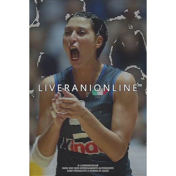 NAZIONALE ITALIANA VOLLEY FEMMINILE LUGLIO 2003 nella foto Leggeri Manuela* foto fabrizio terruso/Agenzia Aldo Liverani