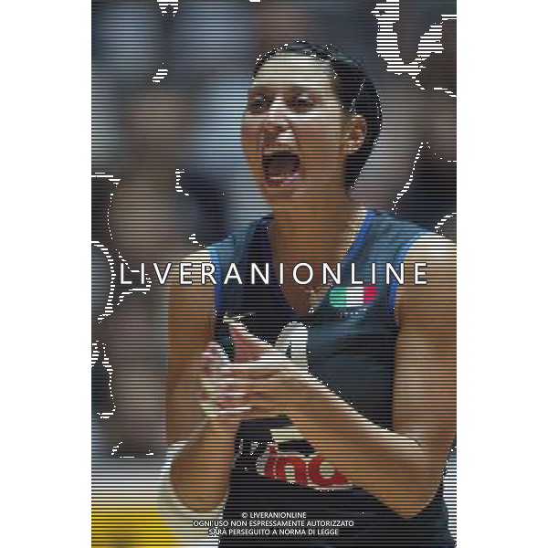 NAZIONALE ITALIANA VOLLEY FEMMINILE LUGLIO 2003 nella foto Leggeri Manuela* foto fabrizio terruso/Agenzia Aldo Liverani