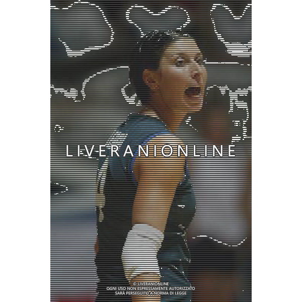 NAZIONALE ITALIANA VOLLEY FEMMINILE LUGLIO 2003 nella foto Leggeri Manuela* foto fabrizio terruso/Agenzia Aldo Liverani