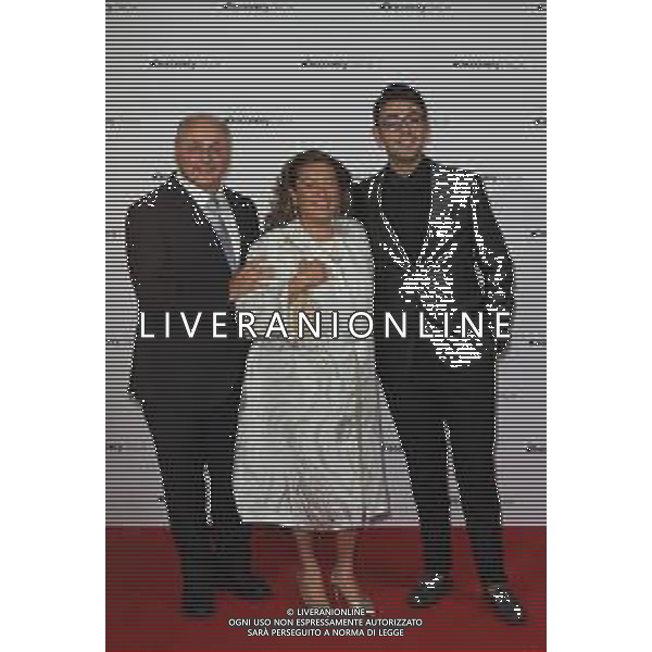 Milano ( MI ) 05/09/2019 Photocall - Discovery Italia Nella foto: Matteo Giordano, Imma Polese e Antonio JR Giordano, La Famiglia Polese ( Il Castello delle Cerimonie ) PH Lauro Montagnini / AGENZIA ALDO LIVERANI SAS