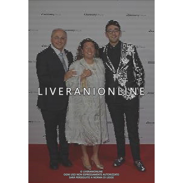 Milano ( MI ) 05/09/2019 Photocall - Discovery Italia Nella foto: Matteo Giordano, Imma Polese e Antonio JR Giordano, La Famiglia Polese ( Il Castello delle Cerimonie ) PH Lauro Montagnini / AGENZIA ALDO LIVERANI SAS