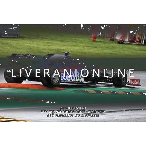 Pierre Gasly (FRA) Scuderia Toro Rosso STR14 spins in the first practice session. 06.09.2019. Formula 1 World Championship, Rd 14, Italian Grand Prix, Monza, Italy, Practice Day. AG ALDO LIVERANI SAS-ONLY ITALY