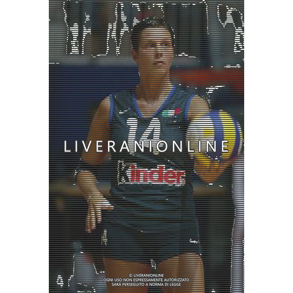 NAZIONALE ITALIANA VOLLEY FEMMINILE LUGLIO 2003 nella foto Lo Bianco Eleonora* foto fabrizio terruso/Agenzia Aldo Liverani