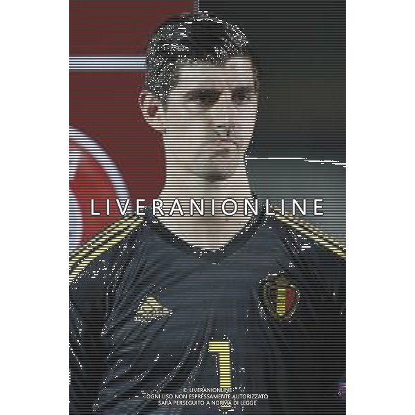 UEFA Euro 2020 - Qualificazioni del gruppo I San Marino - Belgio - nella foto: Courtois Thibaut (Belgium) ©Claudio Zamagni/Agenzia Aldo Liverani s.a.s. Courtois Thibaut (Belgium) during the UEFA Euro 2020 Qualifier Group I between San Marino and Belgium at San Marino Olympic Stadium on September 6 2019 in Serravalle - Republic of San Marino photo credit by Claudio Zamagni/Agenzia Aldo Liverani s.a.s.