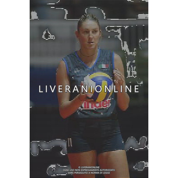 NAZIONALE ITALIANA VOLLEY FEMMINILE LUGLIO 2003 nella foto Paggi Paola* foto fabrizio terruso/Agenzia Aldo Liverani