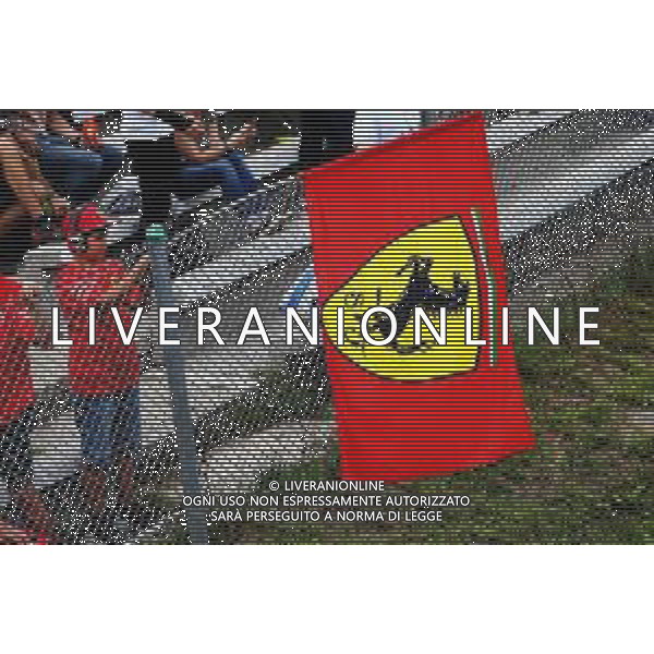 Circuit atmosphere - fans in the grandstand. 07.09.2019. Formula 1 World Championship, Rd 14, Italian Grand Prix, Monza, Italy, Qualifying Day. AG ALDO LIVERANI SAS-ONLY ITALY
