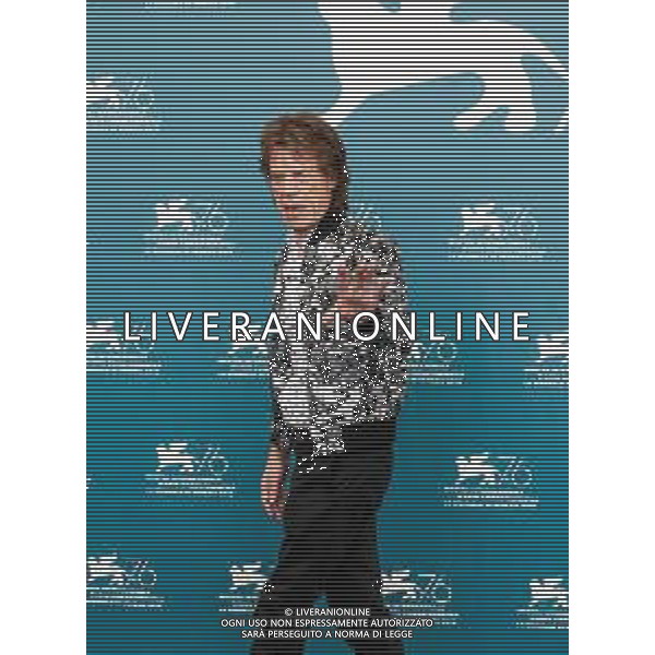 Mick Jagger poses during a photocall for the film "The Burnt Orange Heresy" presented out of competition on September 7, 2019 during the 76th Venice Film Festival at Venice Lido. - 76ma Mostra Internazionale d’Arte Cinematografica Venezia 07.09.2019 ©Alessio marini / AGENZIA ALDO LIVERANI SAS