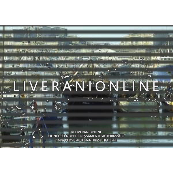 1990 MAZZARA DEL VALLO NELLA FOTO IMBACAZIONI PESCHERECCI A MAZZARA DEL VALLO AG ALDO LIVERANI SAS