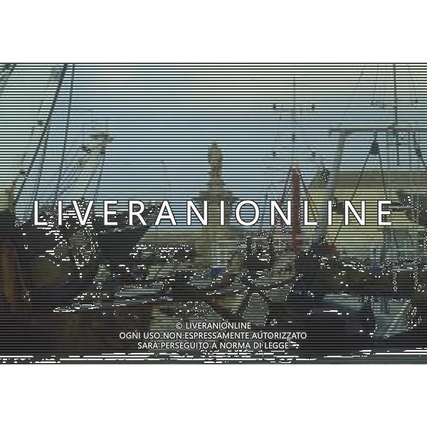 1990 MAZZARA DEL VALLO NELLA FOTO IMBACAZIONI PESCHERECCI A MAZZARA DEL VALLO AG ALDO LIVERANI SAS
